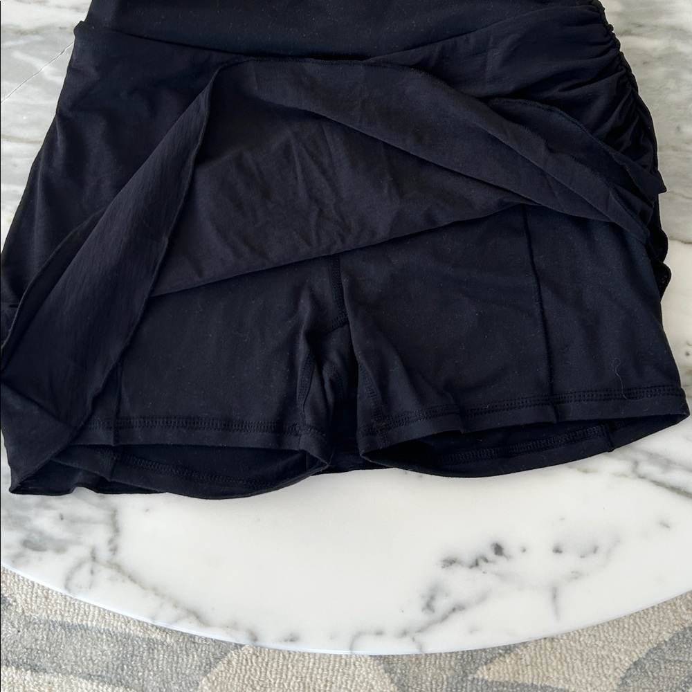 EUC Free People Movement Black Little Bit of Love Skort - Picture 5 of 7